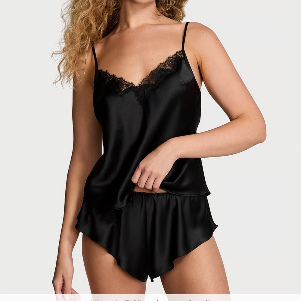 Victoria's Secret Black Chemise Set